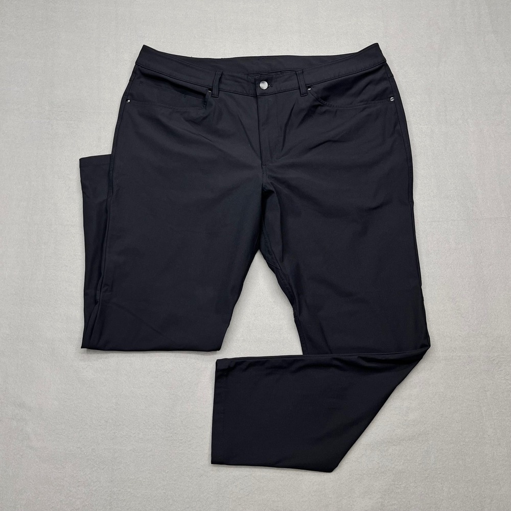 Lululemon ABC Pant Classic Warpstreme Black Mens 38x28.5 Five Pocket Trousers